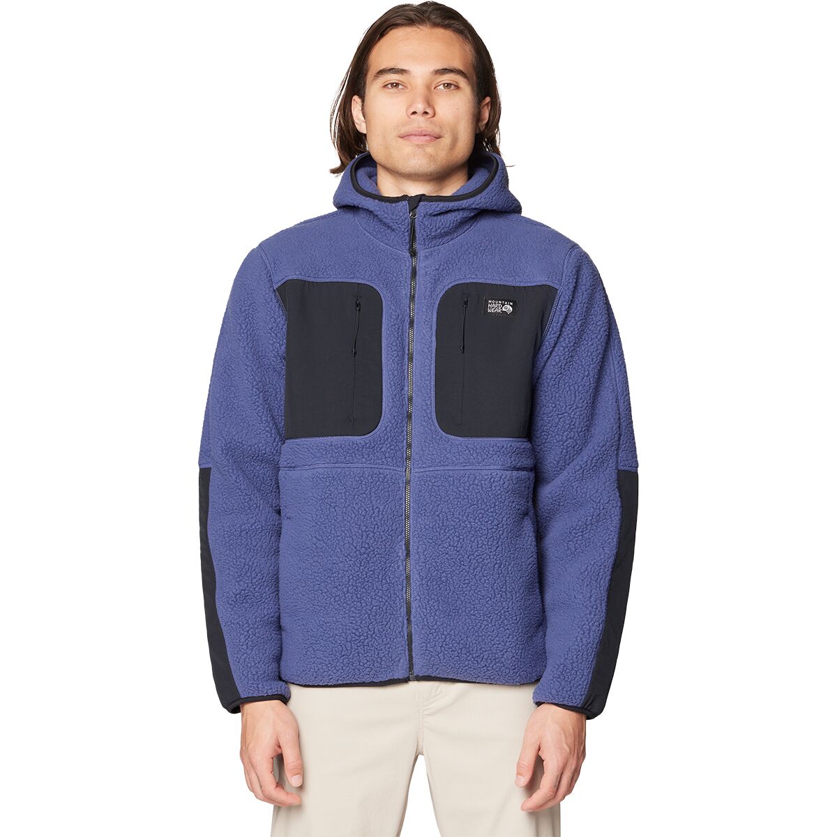 Mountain Hardwear Mountain Hardwear Men's HiCamp Fleece Hoodie in Lapis Dusk - Size: Small - $89.99 at SteepandCheap.com