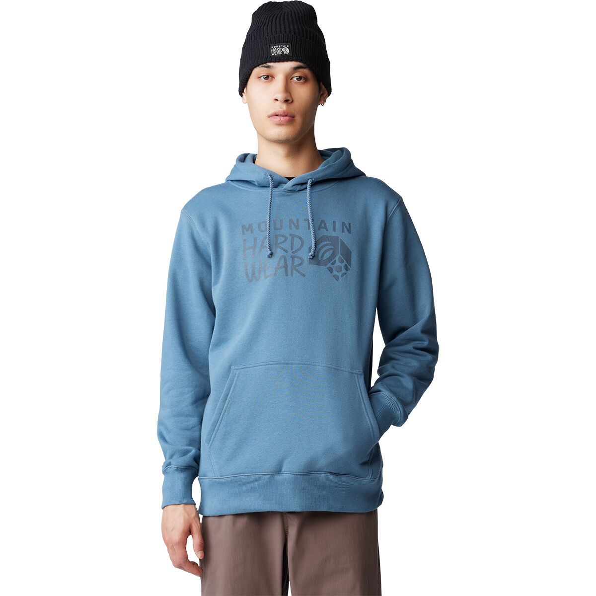 Mountain Hardwear Men's Logo M Pullover Hoodie in Asiatic Blue - Size: XXL