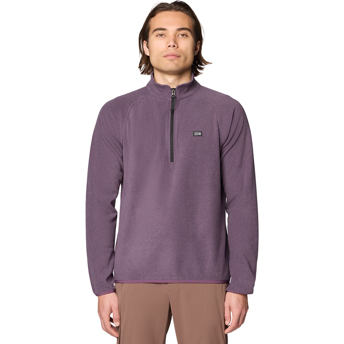 Mountain Hardwear Mountain Hardwear Men's Microchill 1/4-Zip Pullover in Dusty Purple Heather - Size: Small - $47.99 at SteepandCheap.com