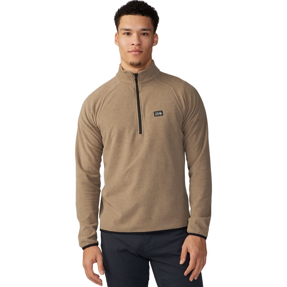 Mountain Hardwear Men's Microchill 1/4-Zip Pullover in Trail Dust Heather - Size: XL