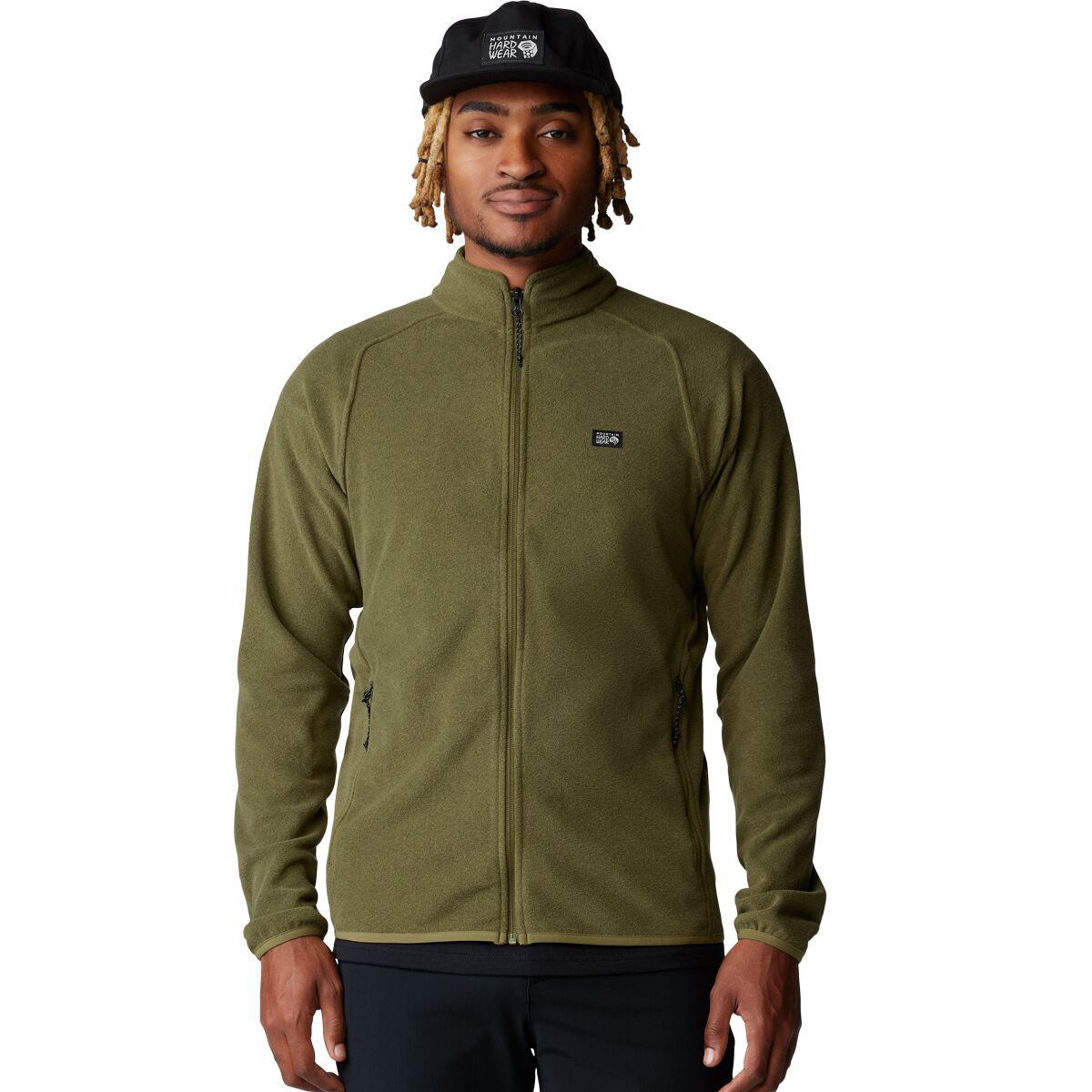 Mountain Hardwear Men's Microchill Full-Zip Jacket in Combat Green Heather - Size: Large