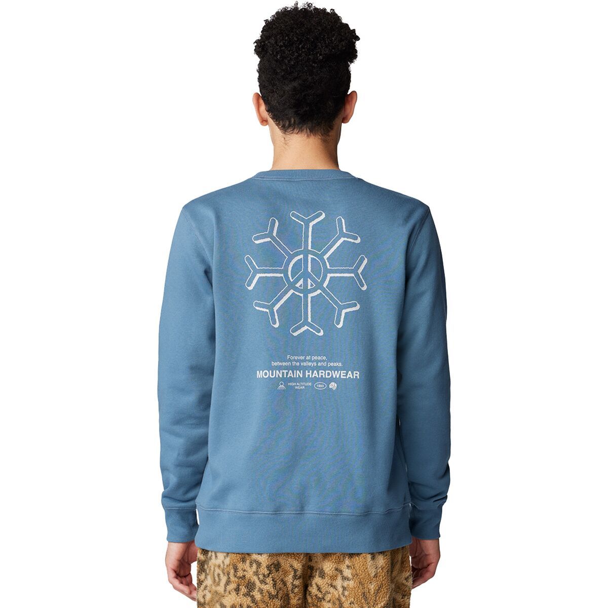 Mountain Hardwear Men's Peace Crew Sweatshirt in Asiatic Blue - Size: Small