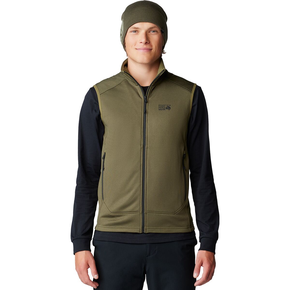 Mountain Hardwear Men's Sendura Vest in Combat Green Heather - Size: Small