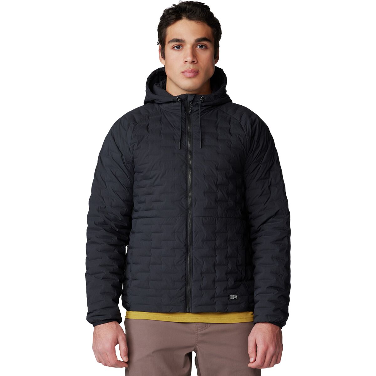 Mountain Hardwear Mountain Hardwear Men's Stretchdown Light Full-Zip Hooded Jacket in Black - Size: XL - $227.49 at Steep and Cheap