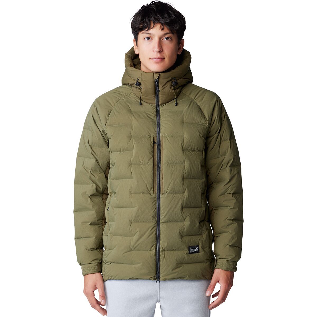 Mountain Hardwear Men's Stretchdown Parka in Combat Green - Size: Medium