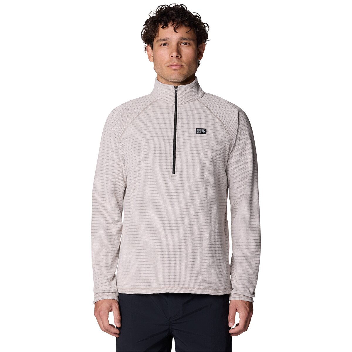 Mountain Hardwear Men's Summit Grid 1/2-Zip Fleece Jacket in City Fog - Size: XXL