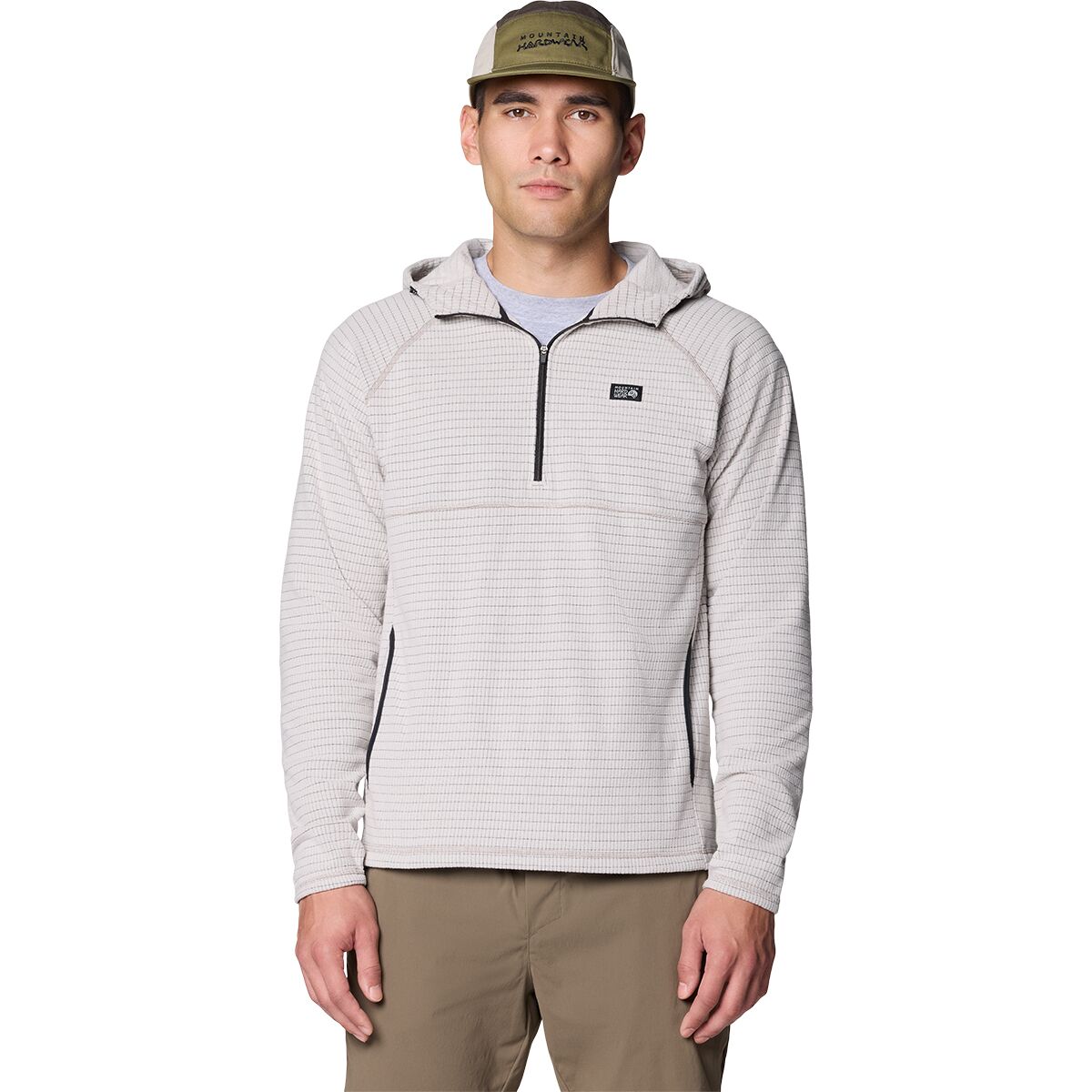 Mountain Hardwear Men's Summit Grid Hoodie in City Fog - Size: XXL
