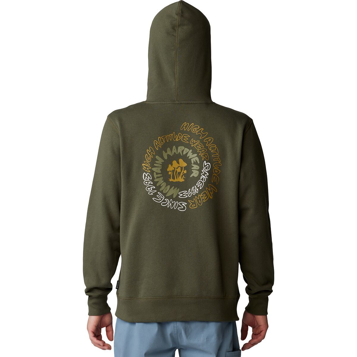 Mountain Hardwear Men's Type Swirl Pullover Hoodie in Dark Pine - Size: Small