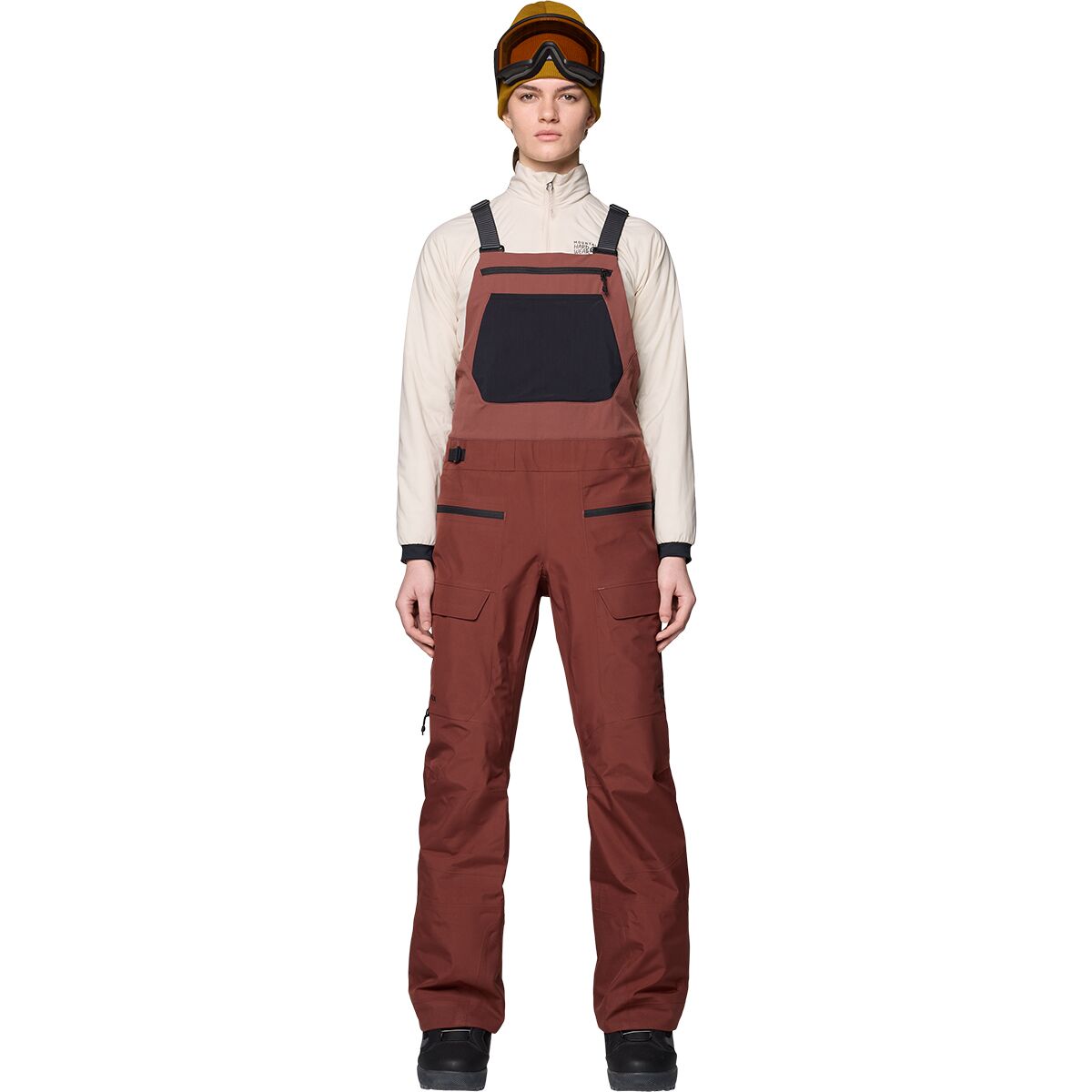 Mountain Hardwear Mountain Hardwear Women's Boundary Ridge GORE-TEX Bib Pant in Bourbon Brown - Size: XS/Short - $250.00 at SteepandCheap.com