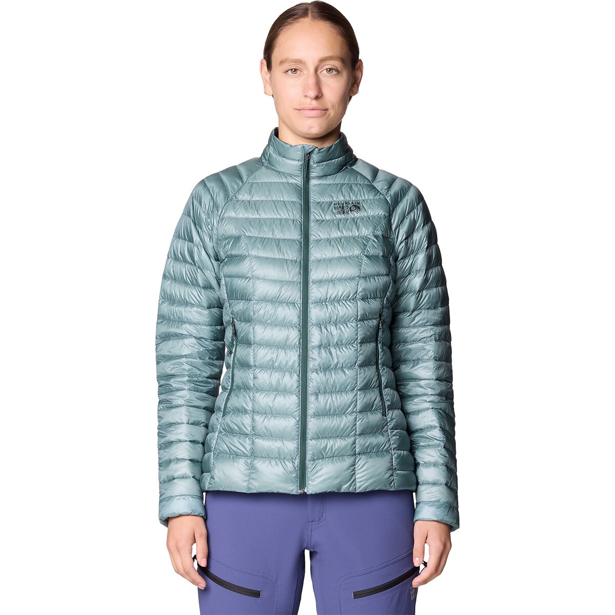 Mountain Hardwear Mountain Hardwear Women's Ghost Whisperer Down Jacket in Blue Sage - Size: XS - $240.49 at Steep and Cheap