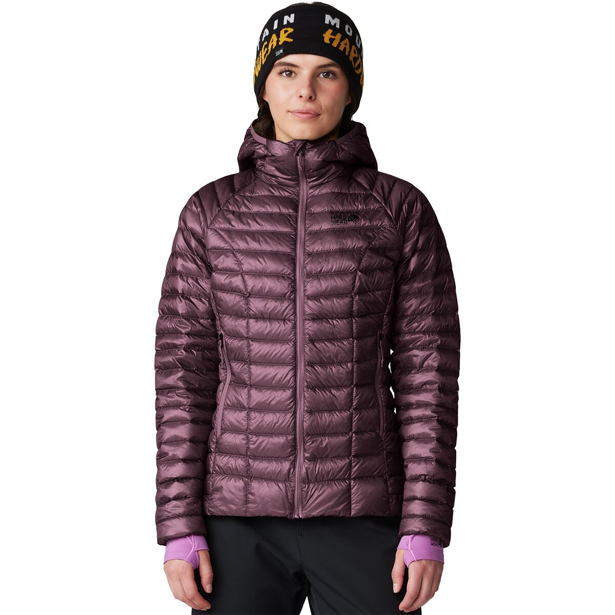 Mountain Hardwear Women's Ghost Whisperer Hooded Down Jacket in Blackberry - Size: XS