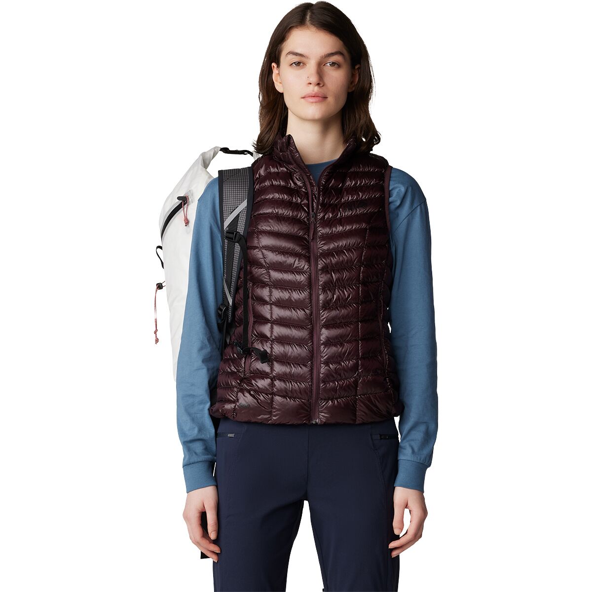 Mountain Hardwear Mountain Hardwear Women's Ghost Whisperer Vest in Blackberry - Size: Small - $161.99 at Steep and Cheap