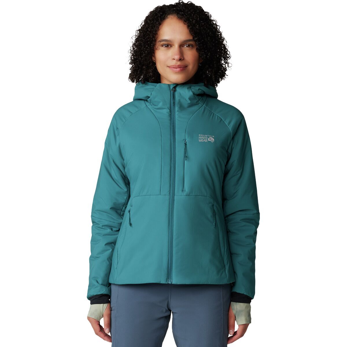 Mountain Hardwear Women's Kor Stasis Hoodie in Jack Pine - Size: Medium