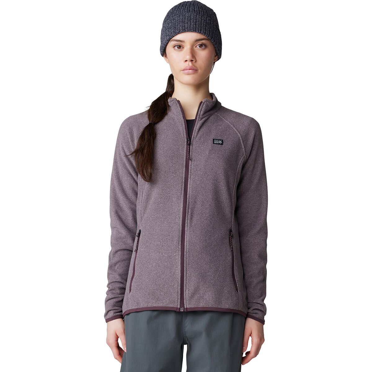 Mountain Hardwear Mountain Hardwear Women's Microchill Full-Zip Jacket in Blackberry Heather - Size: XS - $73.49 at Steep and Cheap