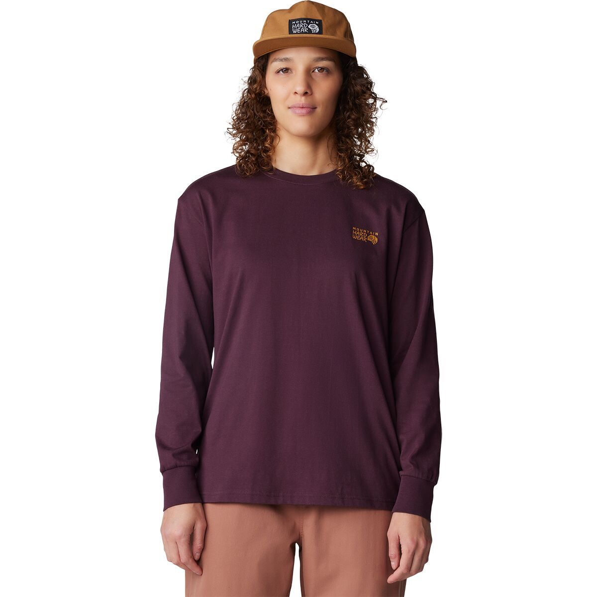 Mountain Hardwear Women's Mt. Whitney Boxy Long-Sleeve Shirt in Blackberry - Size: Small