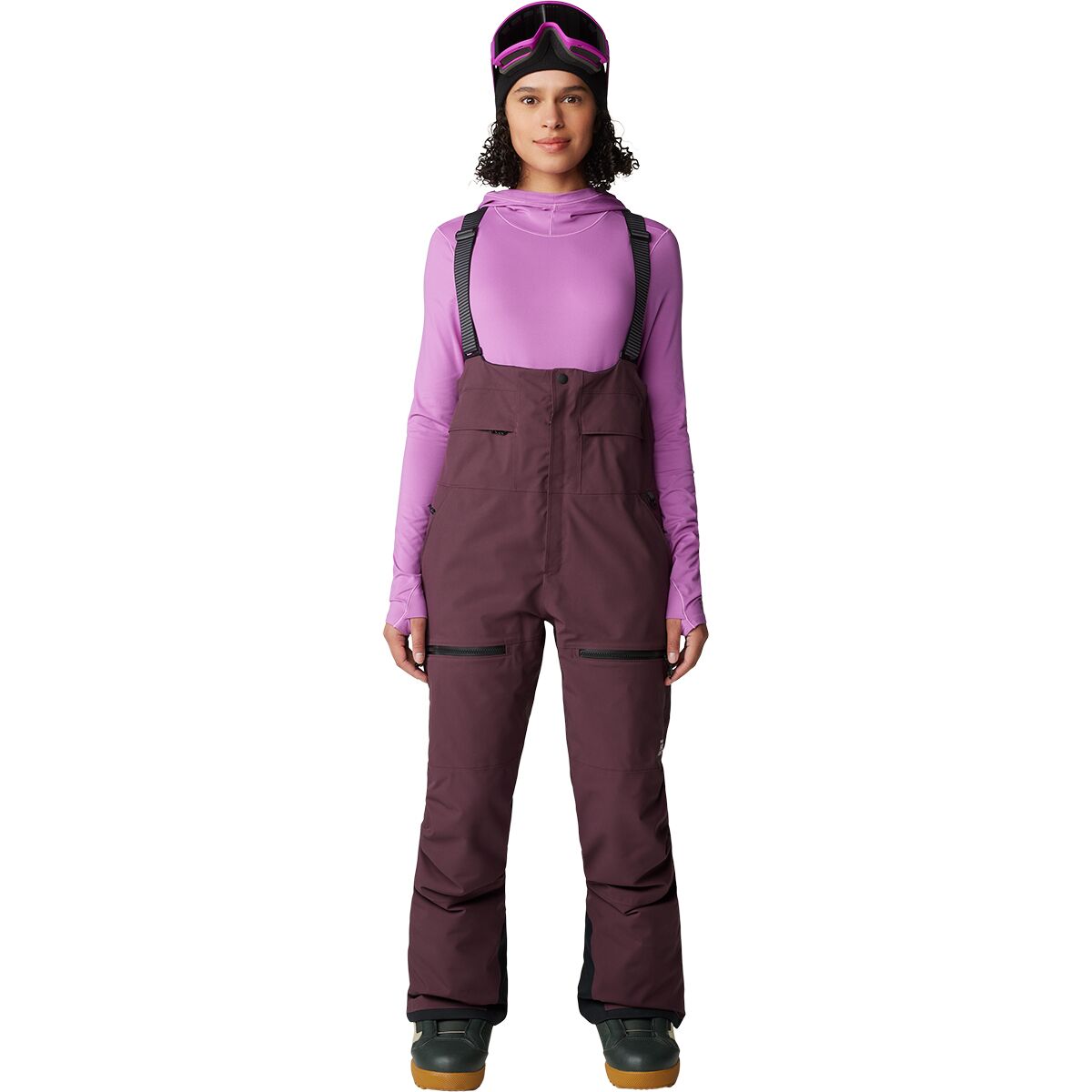 Mountain Hardwear Women's Powder Maven Bib in Blackberry - Size: L/Regular