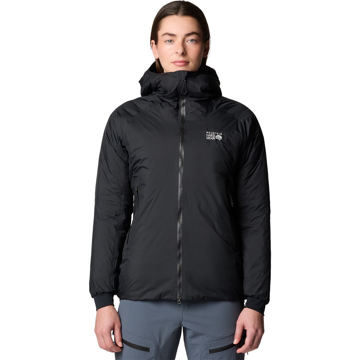 Mountain Hardwear Mountain Hardwear Women's Storm Whisperer Insulated Jacket in Black - Size: XS - $359.39 at Steep and Cheap