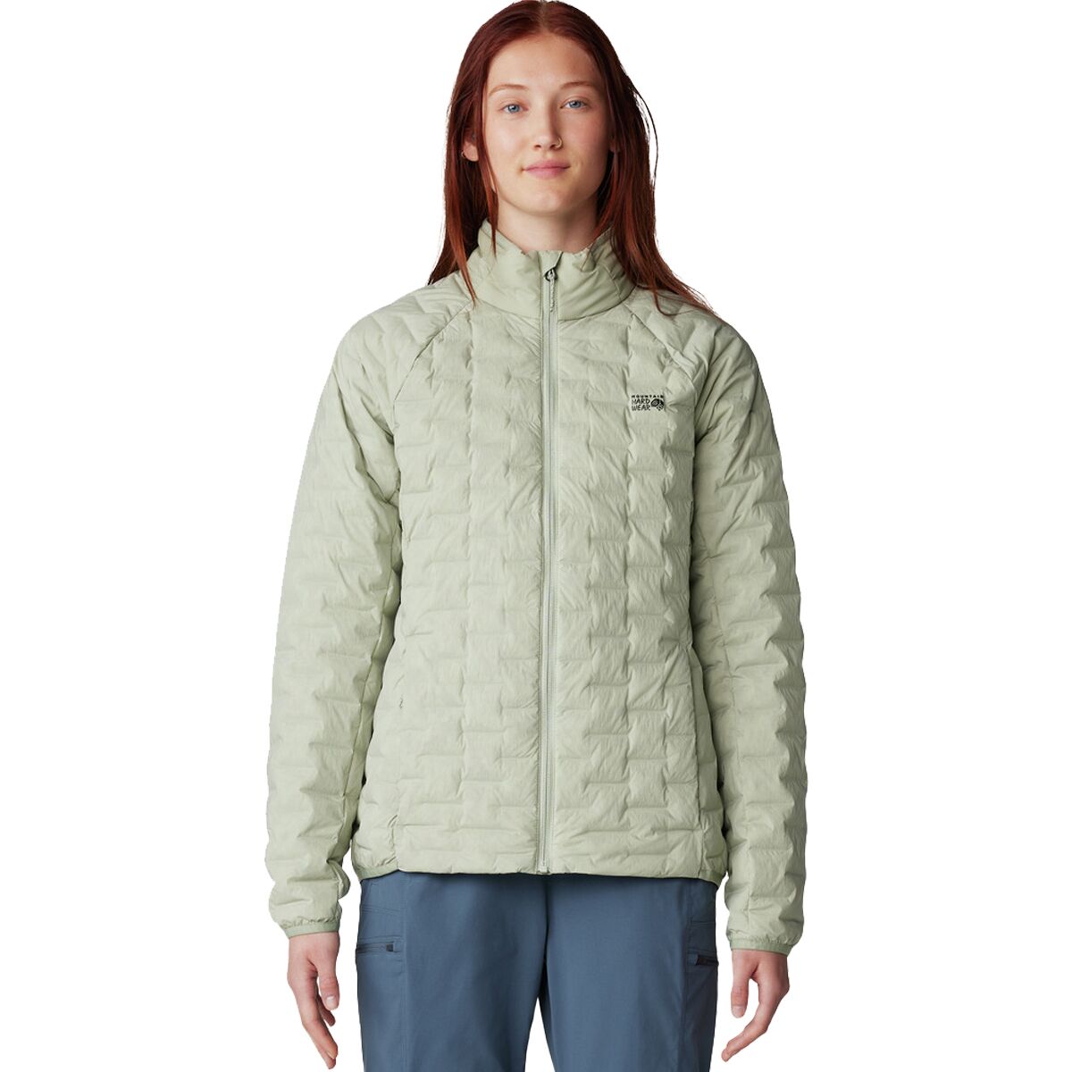 Mountain Hardwear Women's Stretchdown Light Jacket in White Sage - Size: XS