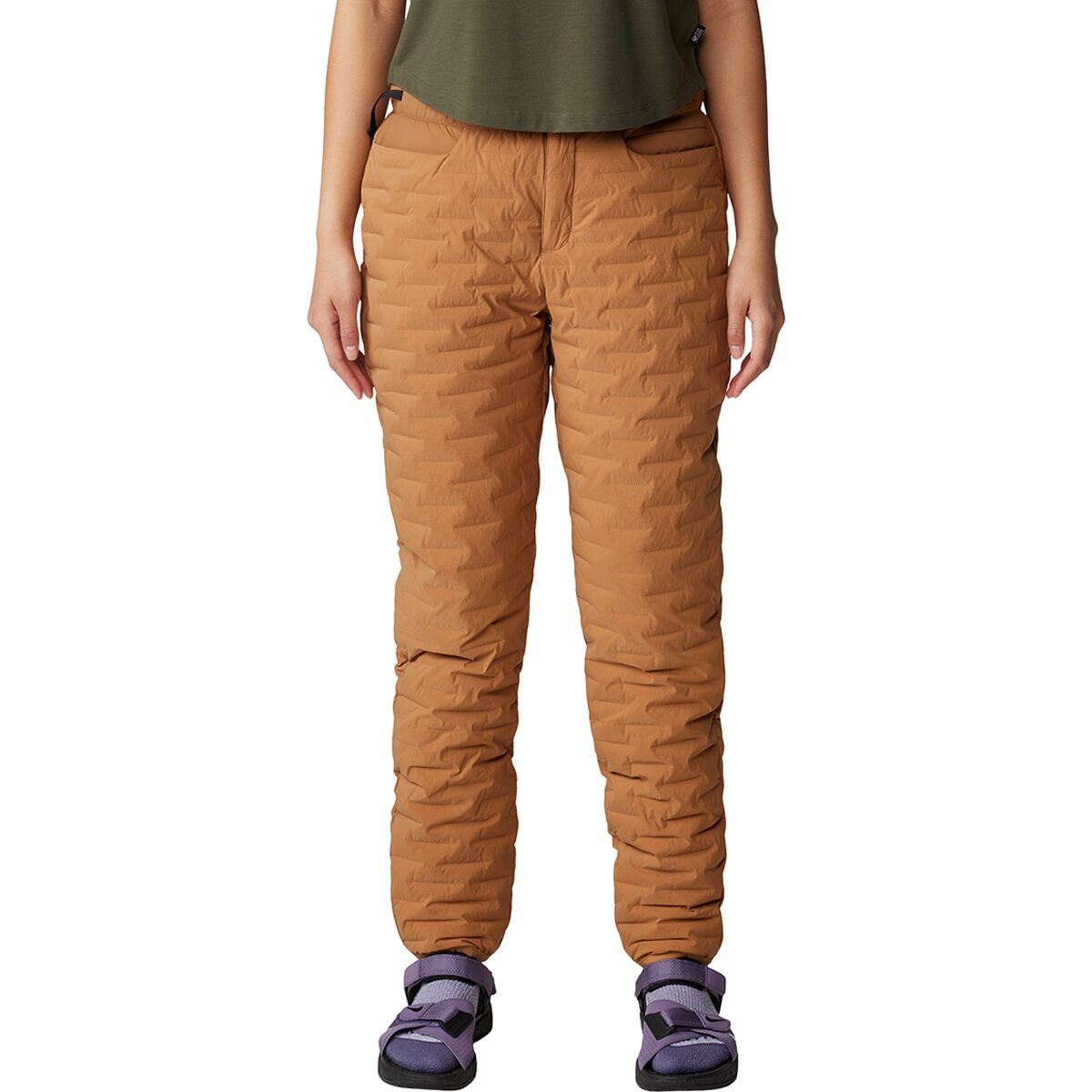 Mountain Hardwear Women's Stretchdown Light Pant in Copper Clay - Size: L/Regular