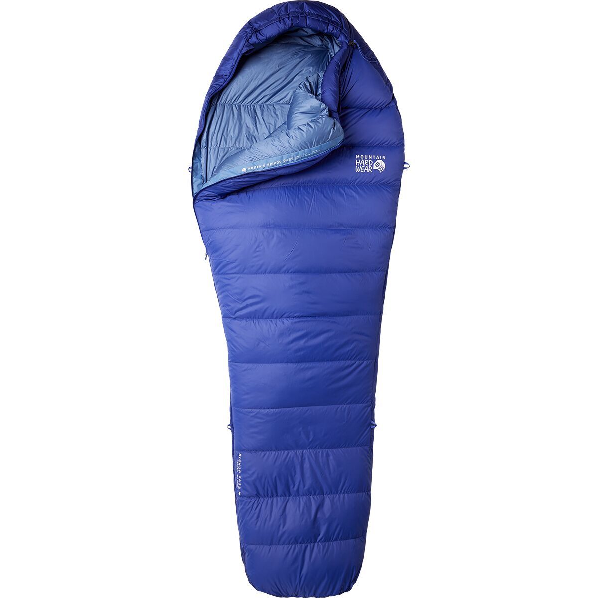 Mountain Hardwear Women's Bishop Pass Sleeping Bag: 15F Down in Blue Print - Size: Regular/Right Zip