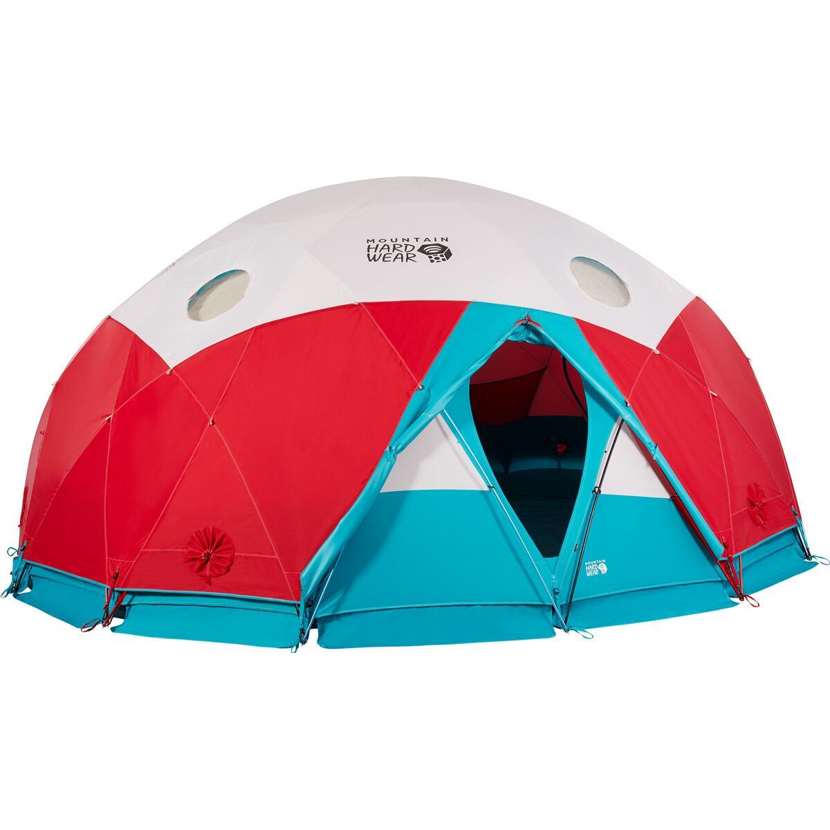 Mountain Hardwear Space Station Tent: 15-Person 4-Season in Alpine Red