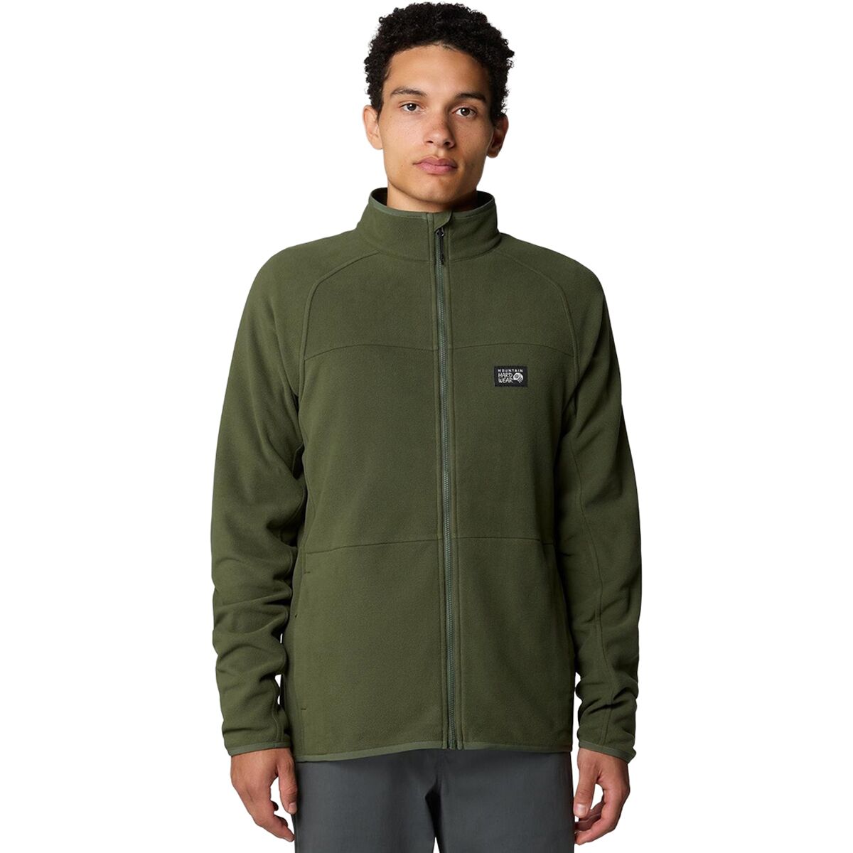 Mountain Hardwear Men's Oakoram Fleece Full-Zip Jacket in Surplus Green - Size: XL
