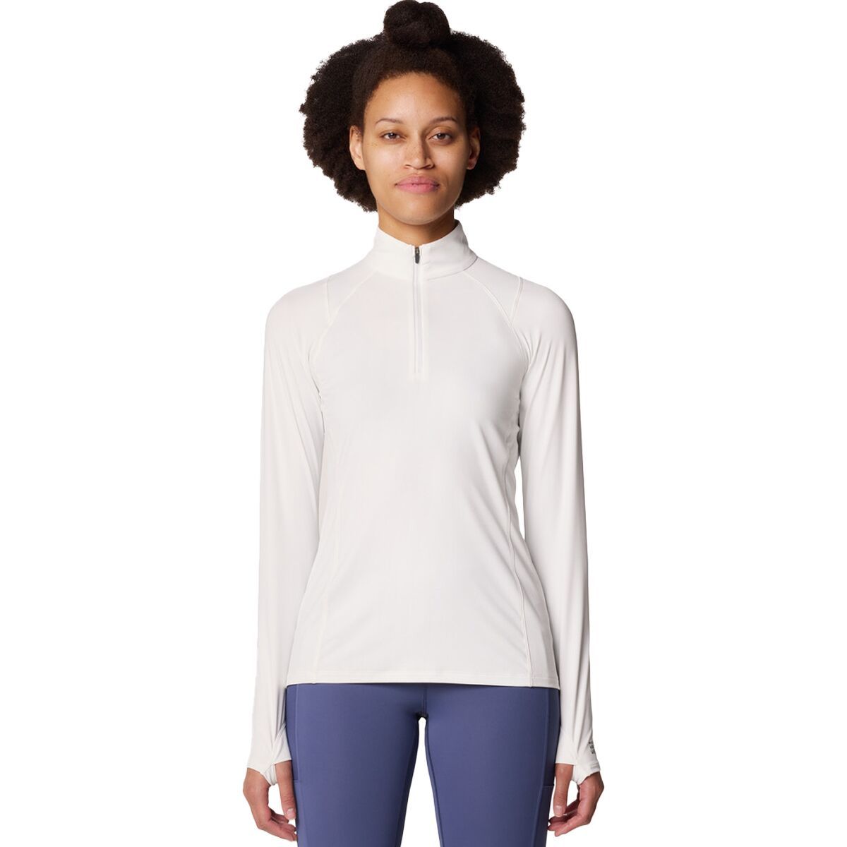 Mountain Hardwear Women's Crater Lake Half-Zip Top in Fogbank - Size: XL