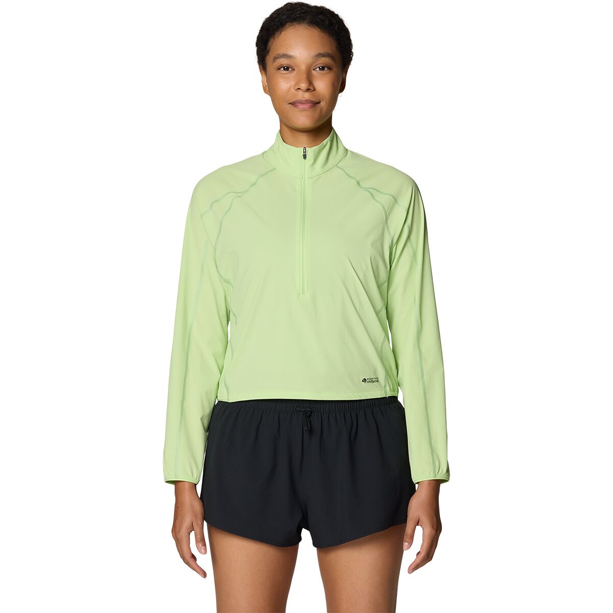 Mountain Hardwear Women's Sunshield 1/2-Zip Top in Frozen In Lime - Size: Small