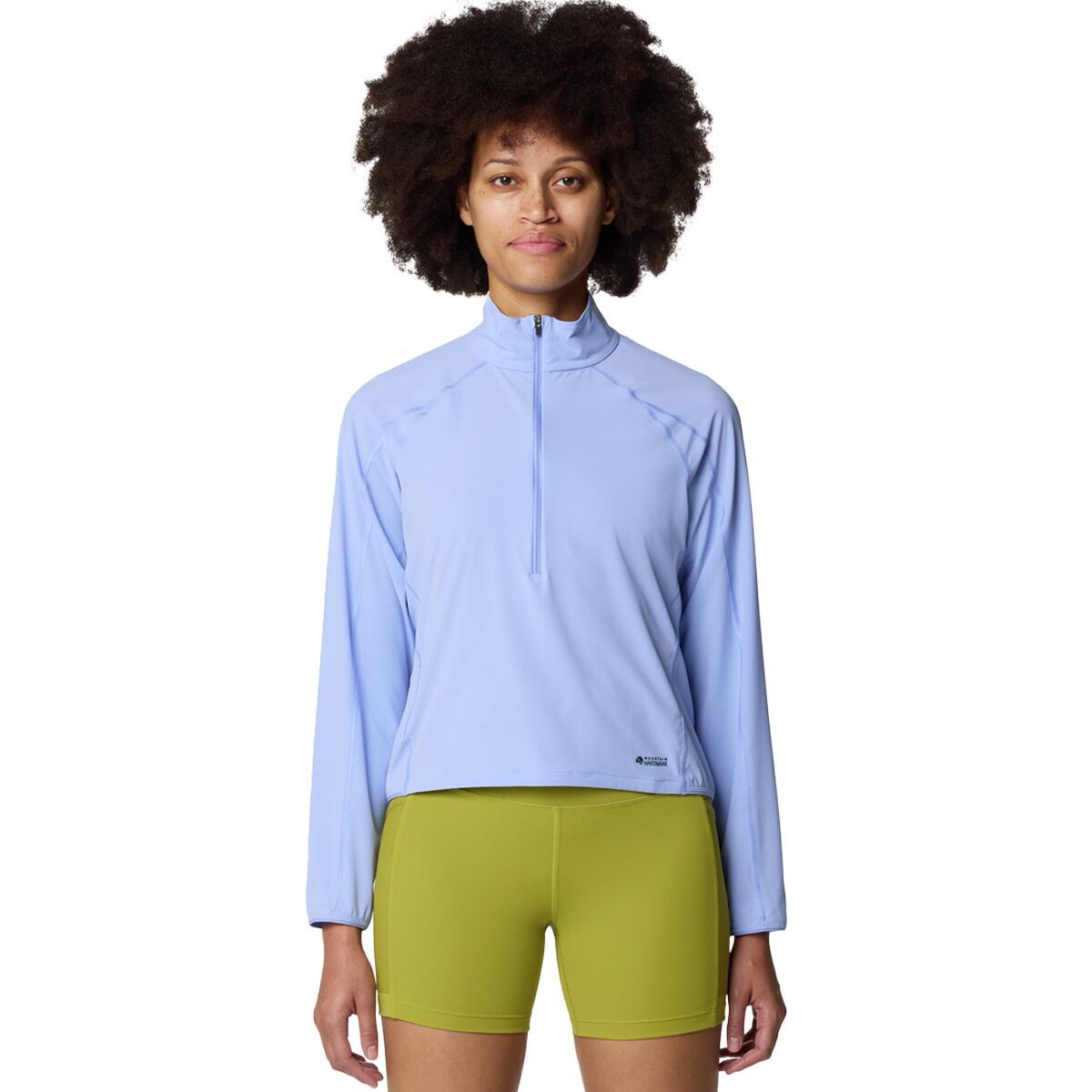 Mountain Hardwear Women's Sunshield 1/2-Zip Top in Light Illusion - Size: Medium