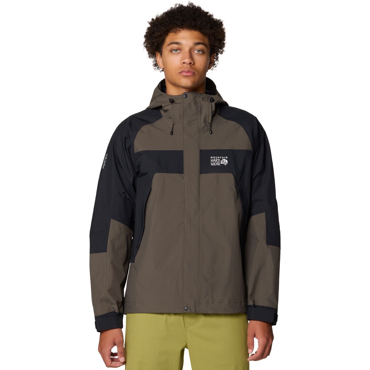 Mountain Hardwear Mountain Hardwear Men's Dry Times Hooded Jacket in Ridgeline / Black - Size: Small - $162.49 at Steep and Cheap