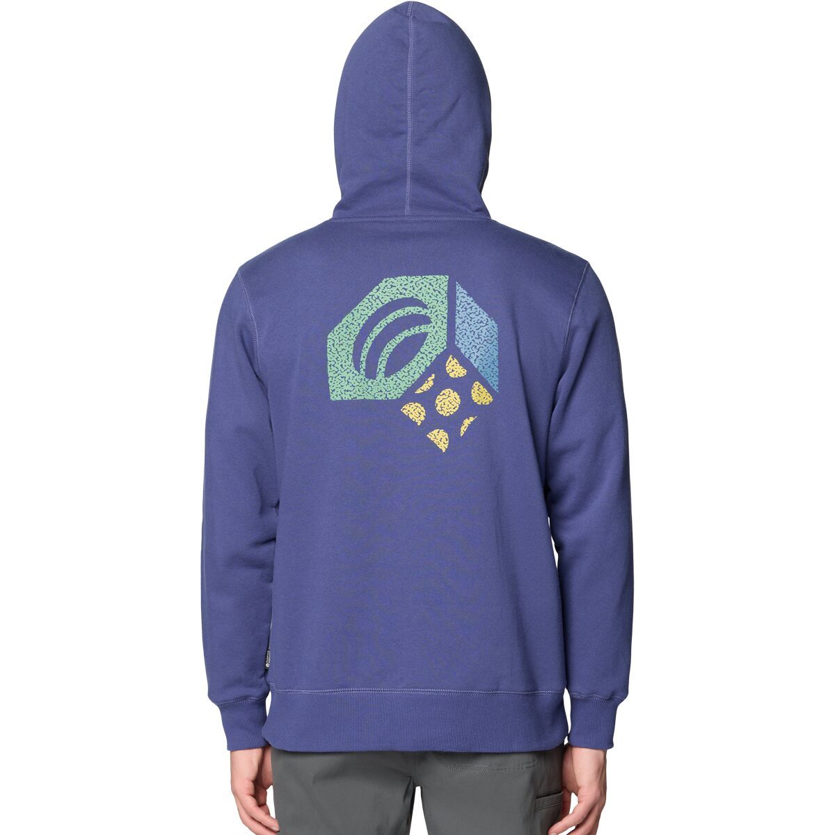 Mountain Hardwear Men's Hardwear Tri-Color Logo Hoodie in Lapis Dusk - Size: Medium