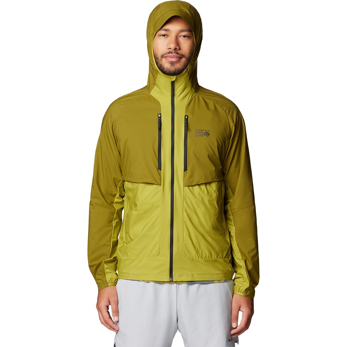 Mountain Hardwear Mountain Hardwear Men's Kor AirShell Hybrid Hooded Jacket in Vetiver / Moon Moss - Size: Small - $113.99 at Steep and Cheap