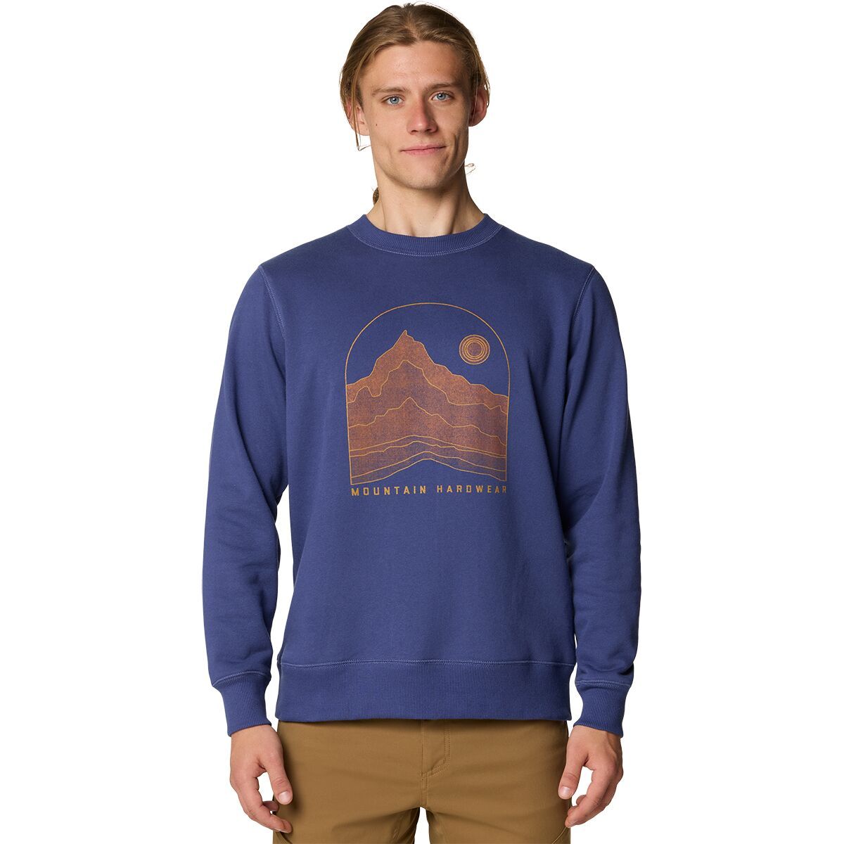 Mountain Hardwear Men's Mountain Sunset Pullover Crew Sweatshirt in Lapis Dusk - Size: XXL