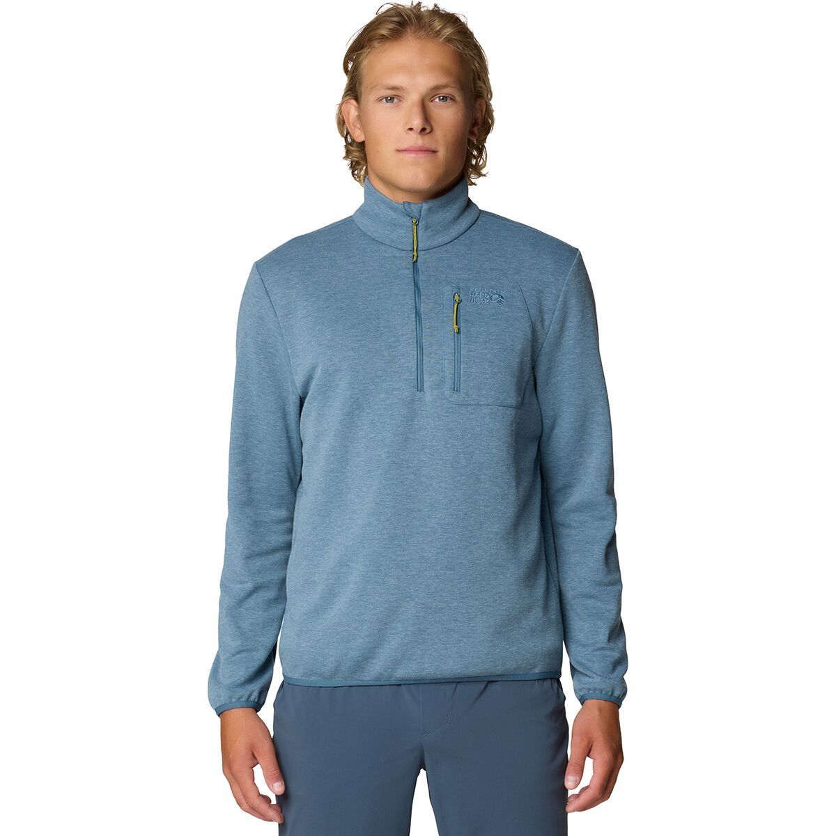 Mountain Hardwear Men's Route Out 1/2-Zip Pullover in Adriatic Blue - Size: Medium