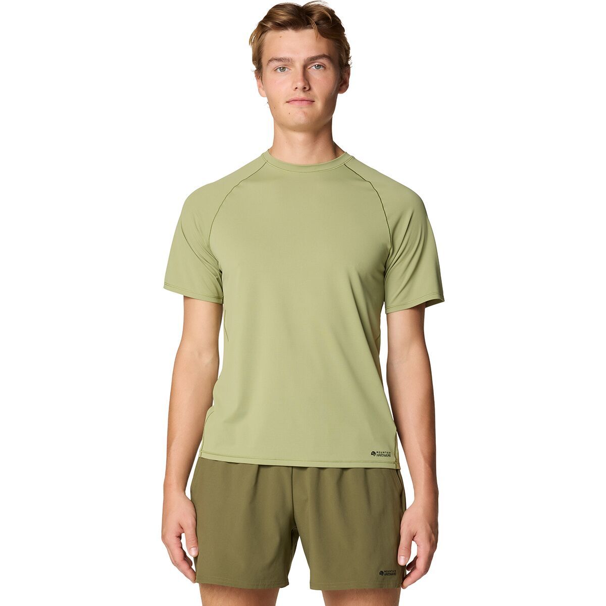 Mountain Hardwear Men's SplitSecond Short-Sleeve Shirt in Light Cactus - Size: Large