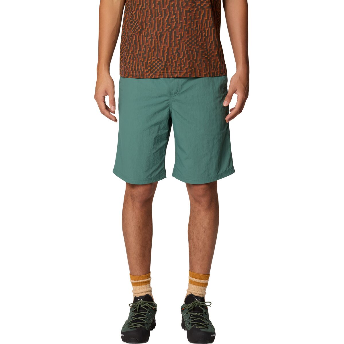 Mountain Hardwear Men's Stryder 7in Belted Short in Blue Pine - Size: Large