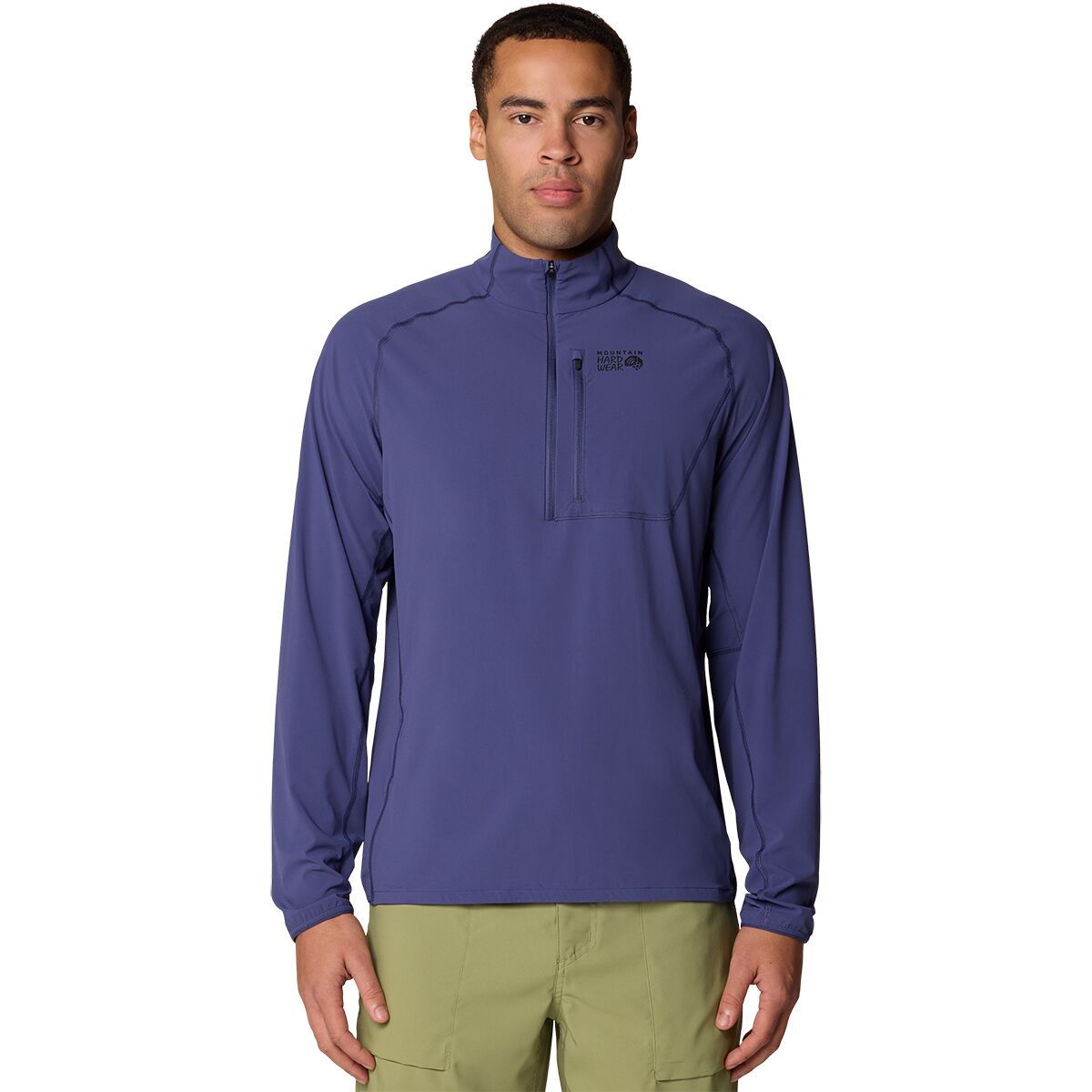 Mountain Hardwear Men's Sunshield 1/2-Zip Top in Lapis Dusk - Size: Large