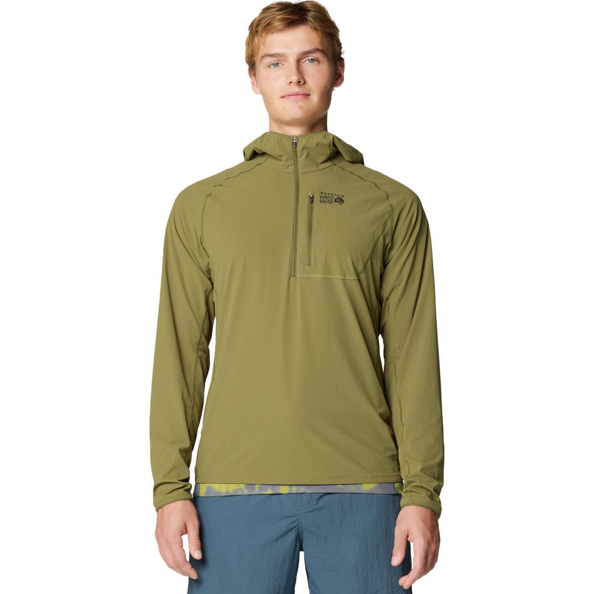 Mountain Hardwear Men's Sunshield Hoodie in Combat Green - Size: XXL