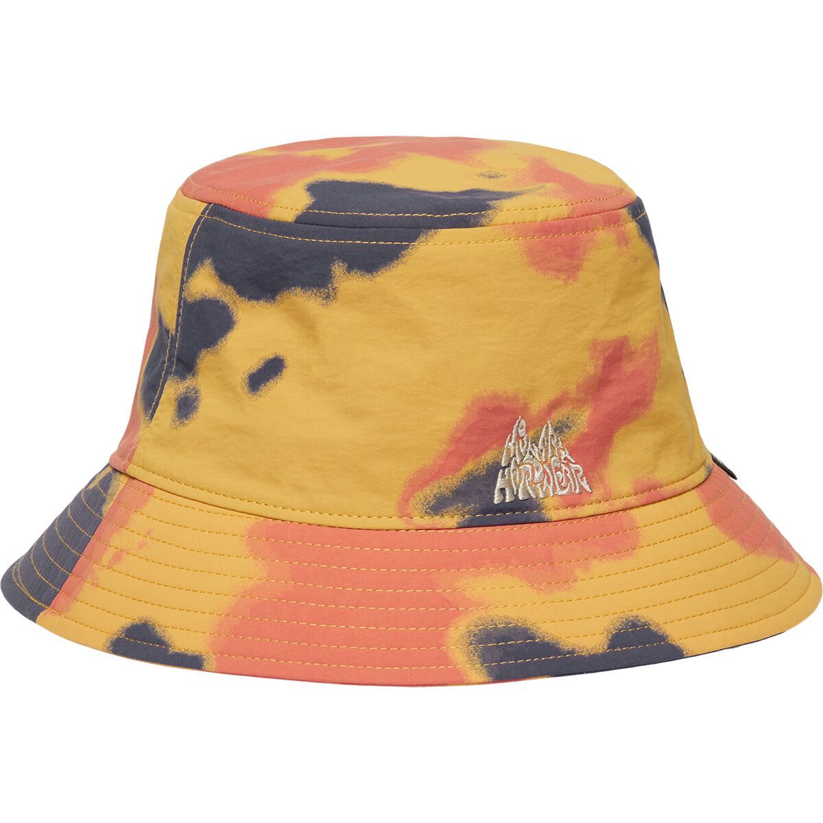 Mountain Hardwear Stryder Bucket Hat in Sundown Gold Blissed Dye Print - Size: L/XL