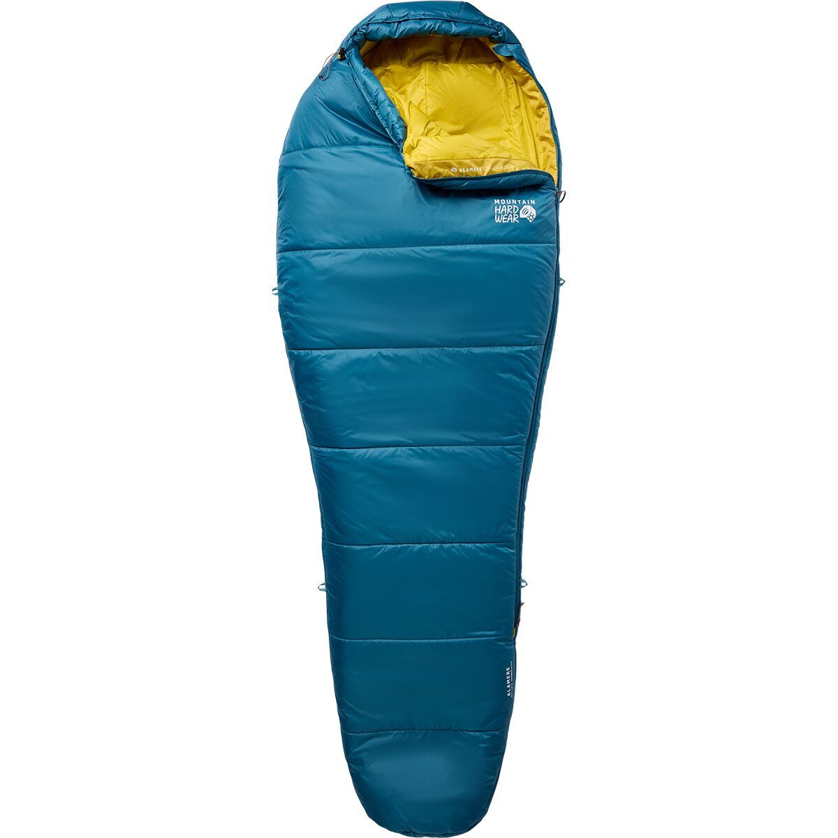 Mountain Hardwear Alamere Sleeping Bag: 0F Synthetic in Caspian - Size: Regular/Right Zip