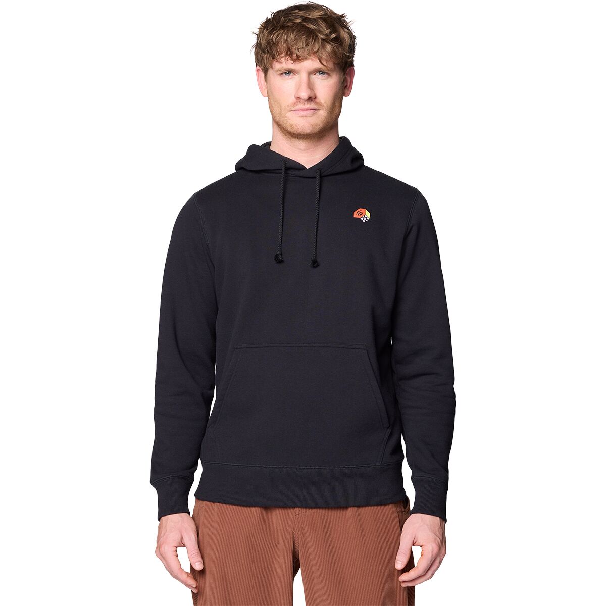 Mountain Hardwear Men's Tri-Color Logo Hoodie in Black - Size: Medium