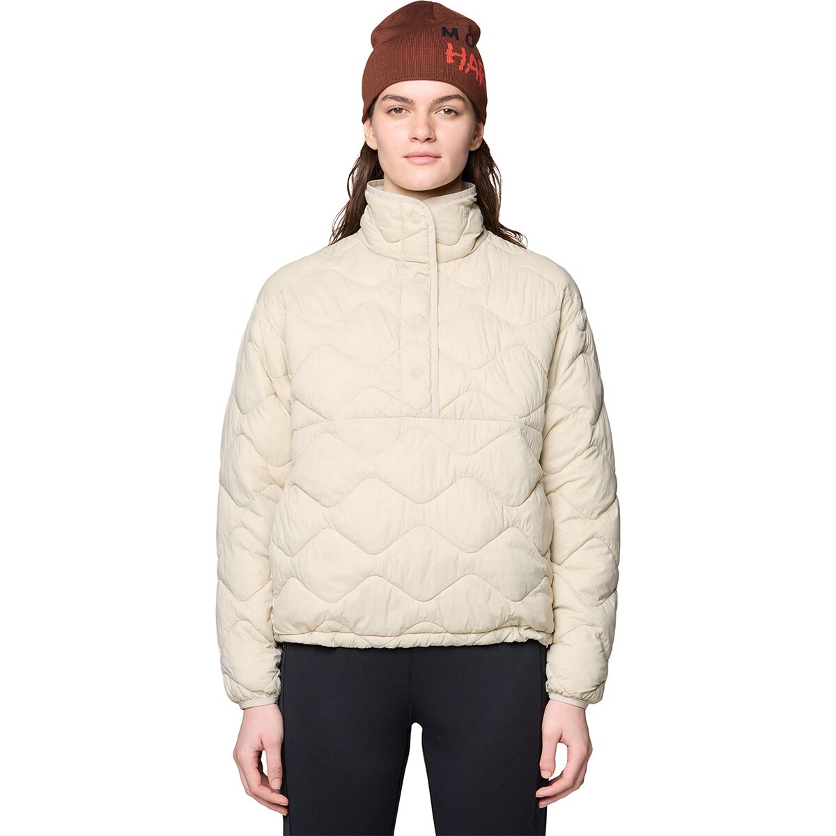 Mountain Hardwear Mountain Hardwear Women's Seek Out Snap Neck Pullover in Fossil - Size: Medium - $119.39 at Steep and Cheap