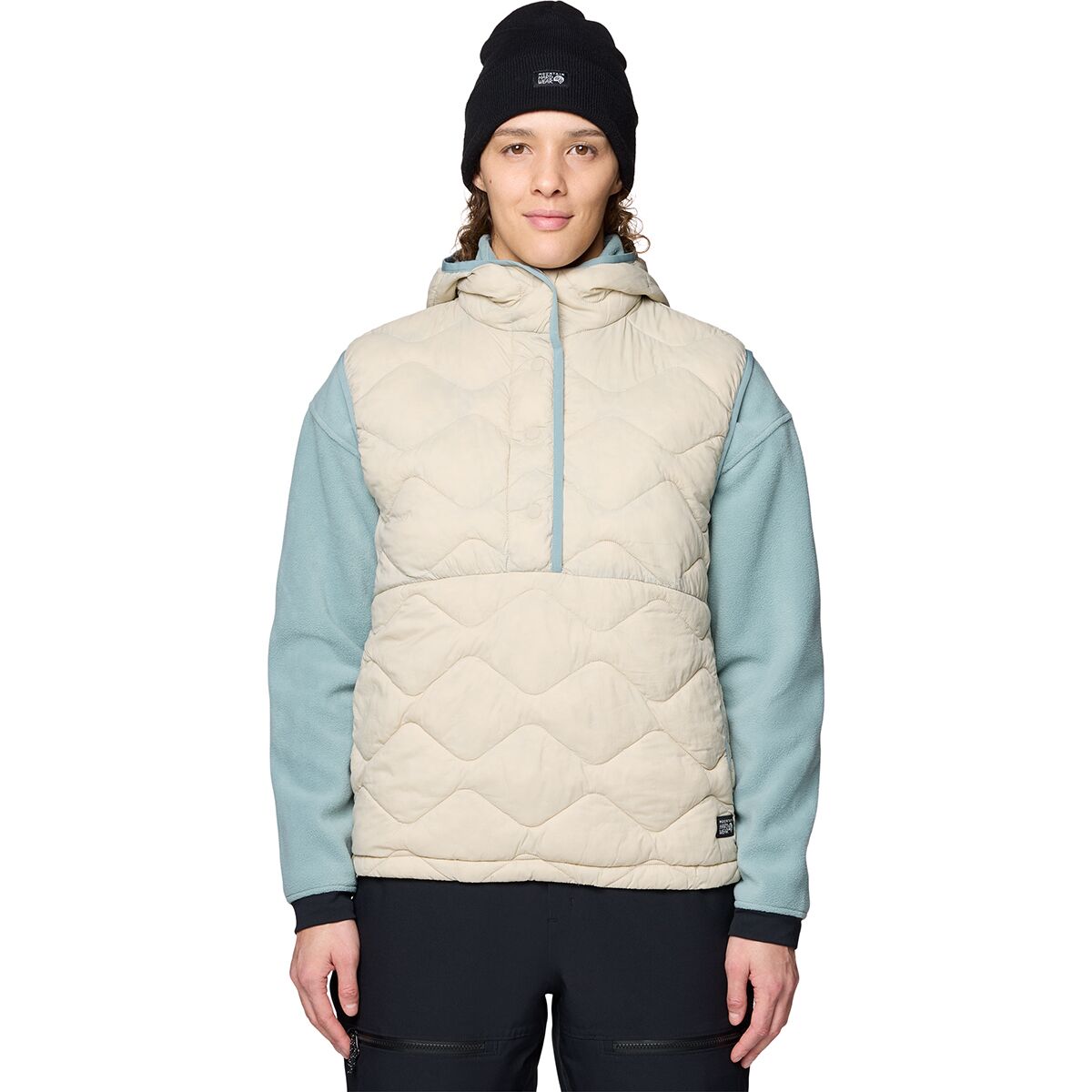 Mountain Hardwear Mountain Hardwear Women's Seek Out Snap Neck Vest in Fossil - Size: Large - $104.99 at Steep and Cheap