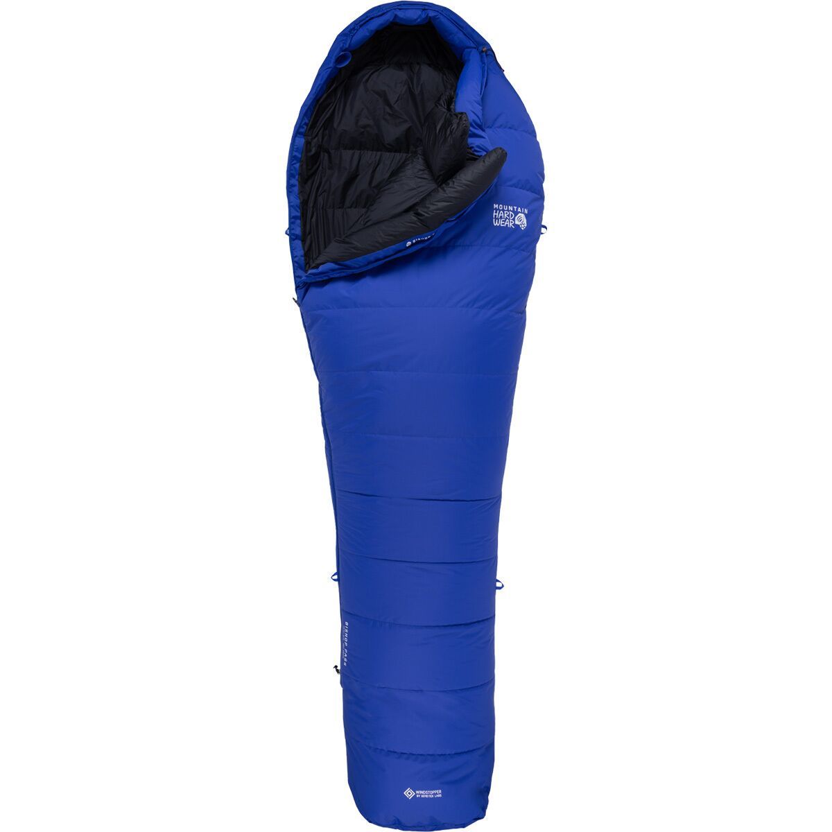 Mountain Hardwear Bishop Pass Windstopper Sleeping Bag: 15F Down in Wild Water - Size: Regular/Right Zip