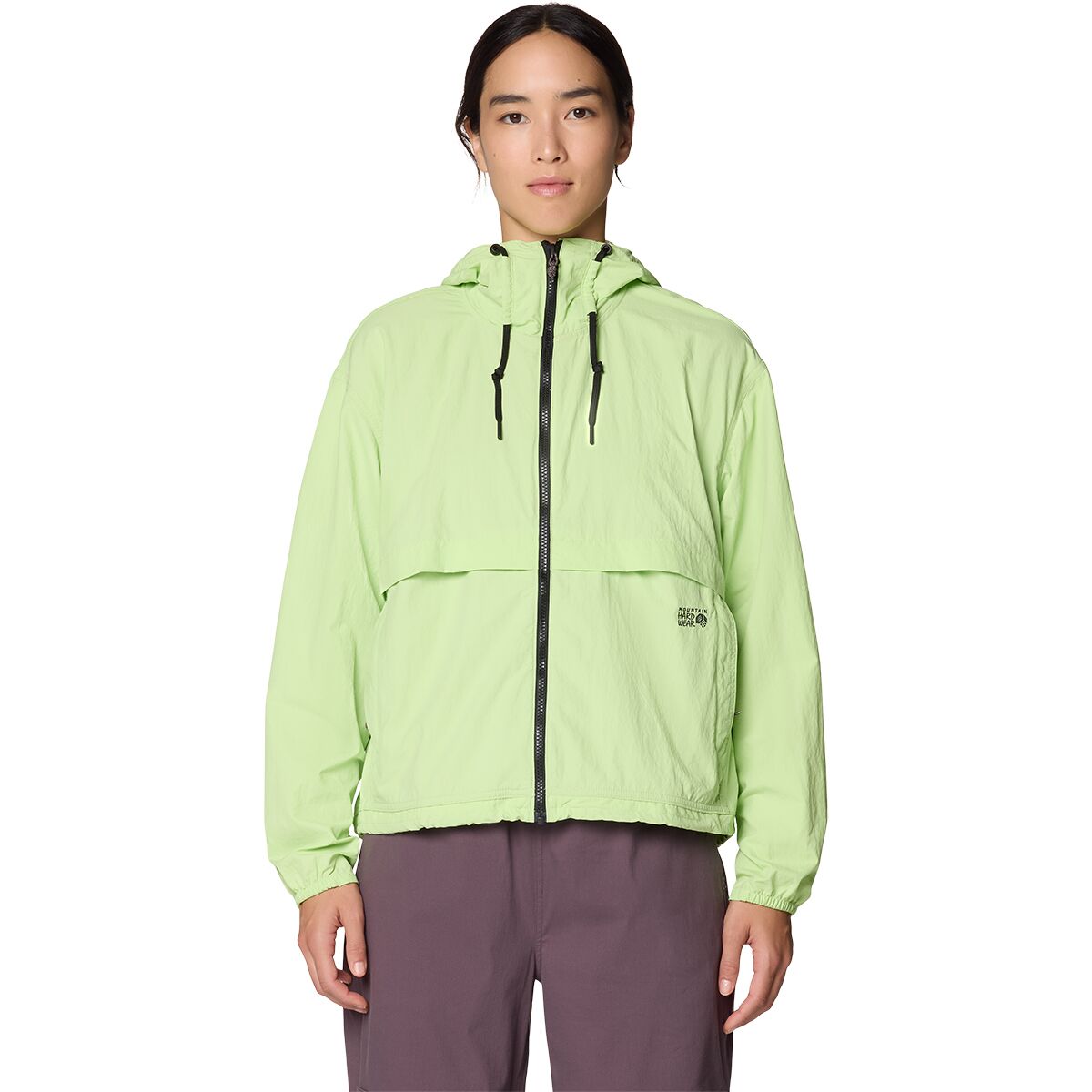 Mountain Hardwear Women's Stryder Jacket in Frozen In Lime - Size: Large