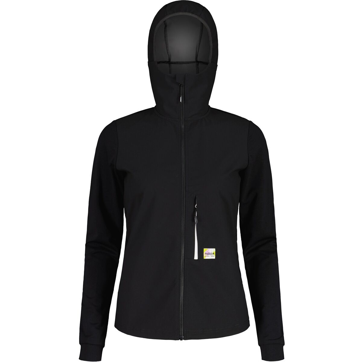 Maloja Women's SennesM Nordic Hybrid Softshell Jacket in Deep Black - Size: Medium