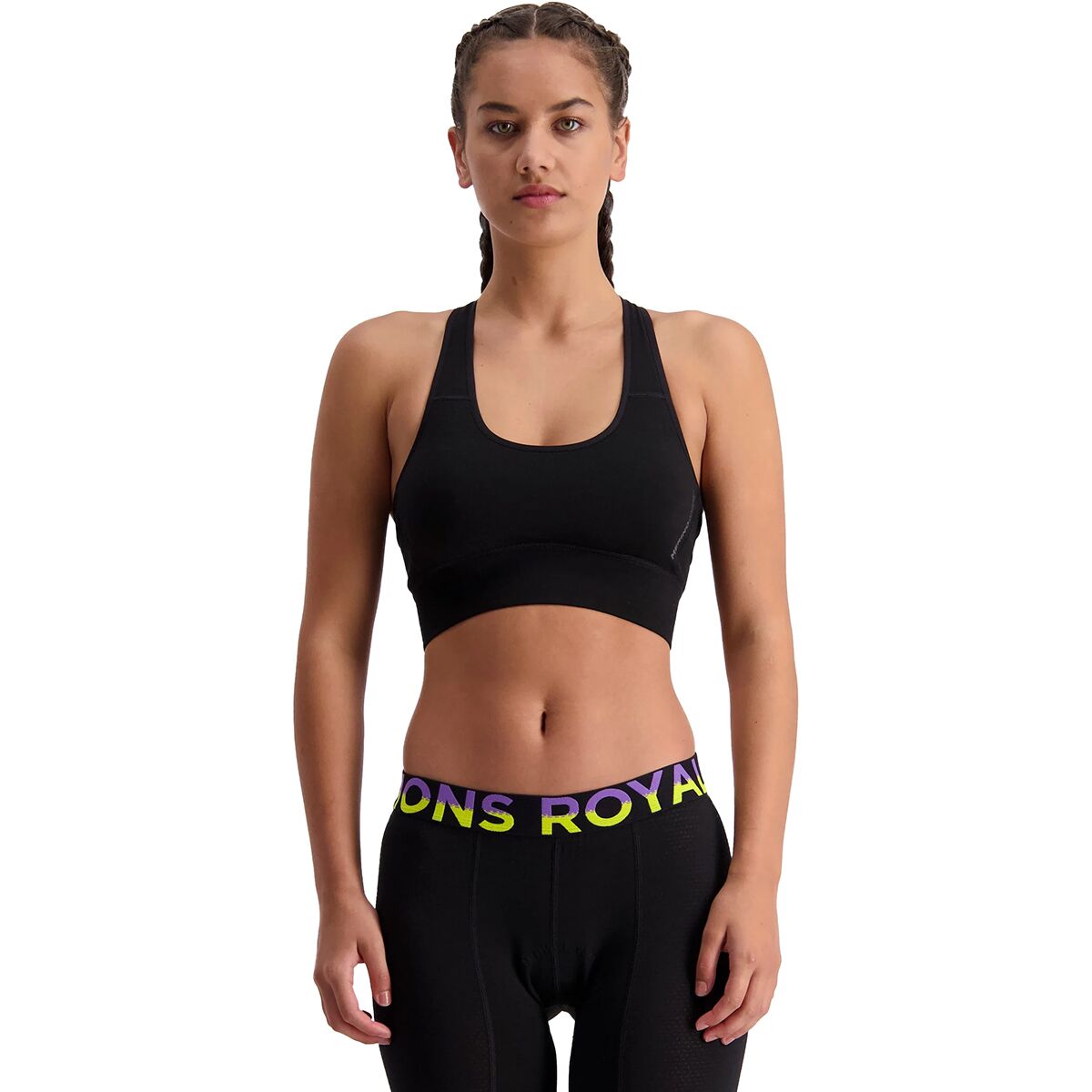 Mons Royale Mons Royale Women's Stratos Merino Shift Sports Bra in Black - Size: Medium - $55.96 at Steep and Cheap