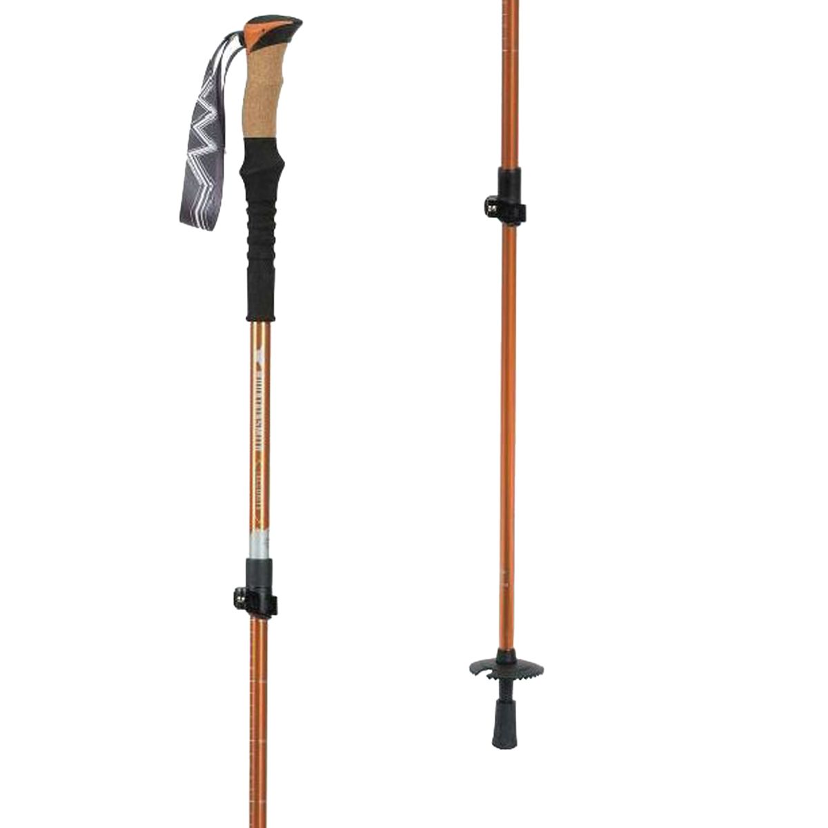 Mountainsmith Tellurite 7075 OLS Trekking Poles in Burnt Ochre - Size: 25in-54in
