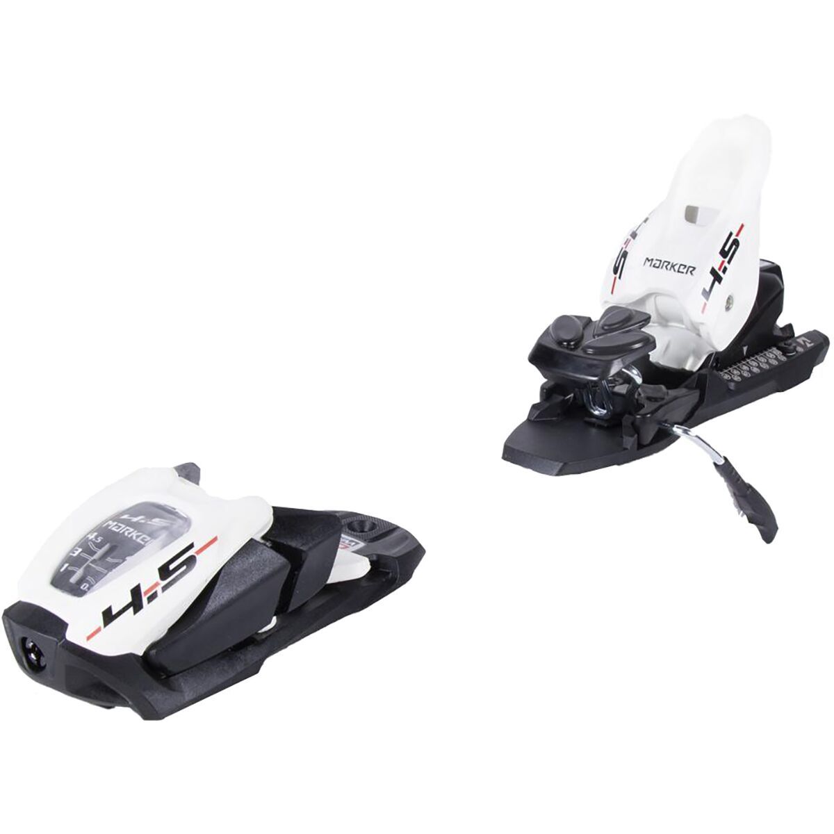 Marker 4.5 Rtl Adjustable Ski Bindings in Black / White - Size: 70mm
