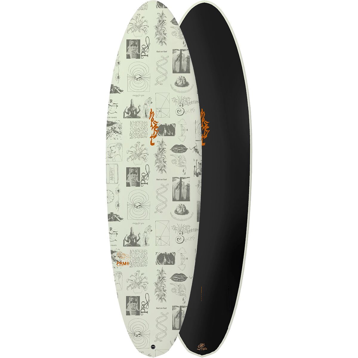 Misfit Speed Egg Twin Art Series Surfboard - Size: 6ft 6in